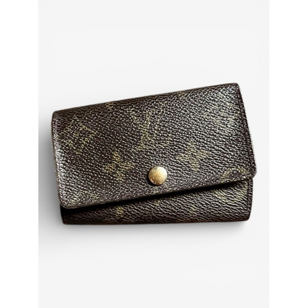Louis Vuitton Monogram Multiclés 6 Key Holder Brown Trifold Key Case Luxury